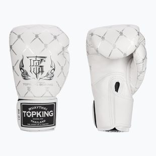 Boxerské rukavice Top King Boxing Chain white/silver