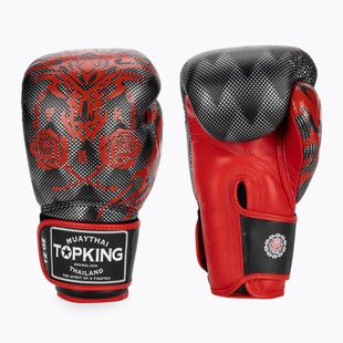 Boxerské rukavice Top King Boxing Dragon red/black