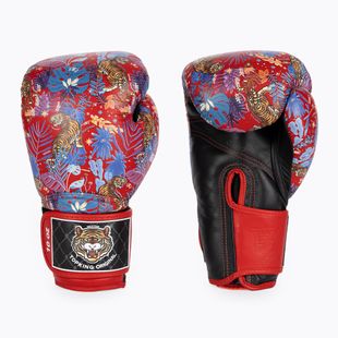 Boxerské rukavice Top King Boxing Wild Tiger black/red