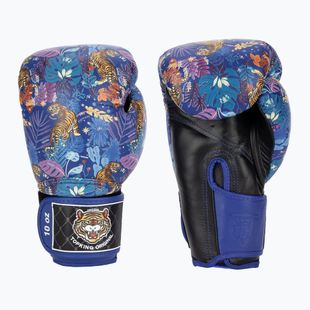 Boxerské rukavice Top King Boxing Wild Tiger black/blue