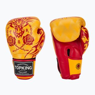 Boxerské rukavice Top King Boxing Dragon yellow