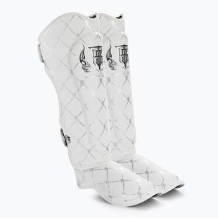 Chrániče holennej kosti a chodidla Top King Chain Semi Leather white/silver