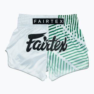 Fairtex Muay Thai tréningové šortky BS1923 'Racer' white