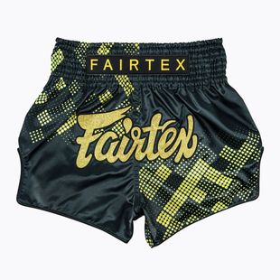 Tréningové šortky Fairtex Muay Thai S1931 Heart of Gold black/gold