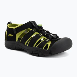Detské sandále KEEN Newport H2 black/lime green