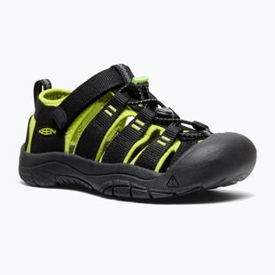 Detské sandále KEEN Newport H2 black/lime green