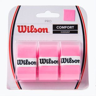 Obaly na tenisovú raketu Wilson Pro Comfort Overgrip 3 ks ružové WRZ4014PK+