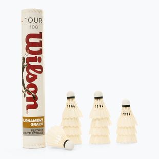 Bedmintonové košíky Wilson Tour BWF 12 ks biele