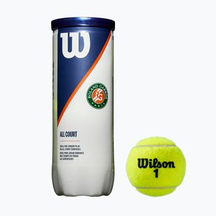 Wilson Roland Garros All Ct tenisové loptičky 3 ks žlté WRT126400