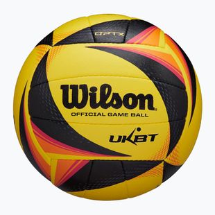 Lopta na plážový volejbal Wilson OPTX AVP VB OFFICIAL GB yellow veľkosť 5