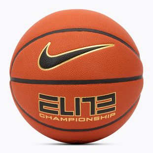 Basketbalová lopta  Nike Elite Championship 8P 2.0 Deflated amber court/black/metallic gold/black veľ.  6