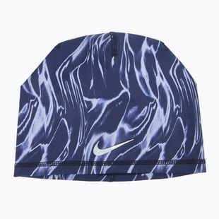 Čiapka Nike Dri-Fit Peak Uncuffed Beanie Printed blue void/silver