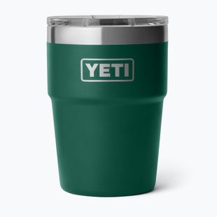 Termoska YETI Rambler Stackable 473 ml black forest green