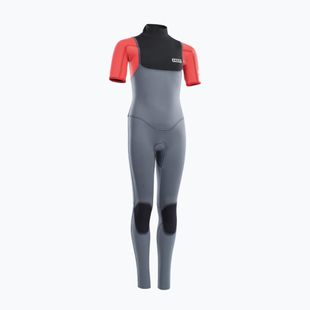Detský surfovací neoprén ION Capture 3/2 Back Zip Jr steel blue/red