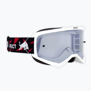 Cyklistické okuliare Red Bull SPECT Evan shiny white/smoke silver mirror