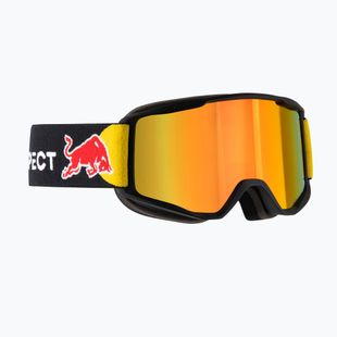 Lyžiarske okuliare Red Bull SPECT Neon black/orange with red mirror