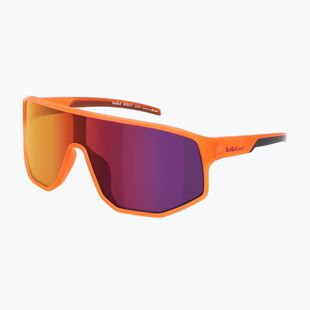 Slnečné okuliare Red Bull SPECT Dash matt clear neon-orange/smoke with red-purple mirr
