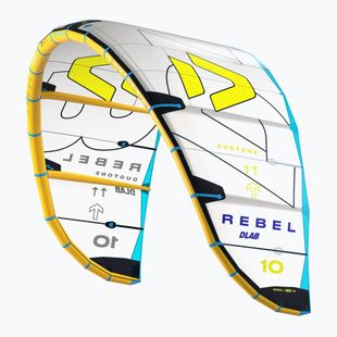 Tažný drak na kitesurfing DUOTONE Rebel D/Lab 2025 light grey/lime