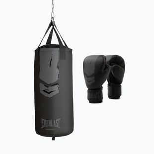 Detská boxerská súprava Everlast Prospect 2 Heavy Bag čierna/sivá
