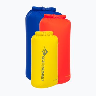 Súprava vodotesných vakov Sea to Summit Lightweight Dry Bag 3 pcs. 8, 13, 20 l surf the web/sulphur/spicy orange