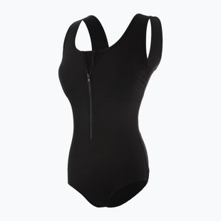 Dámske jednodielne plavky Funkita Zip Front One Piece still black