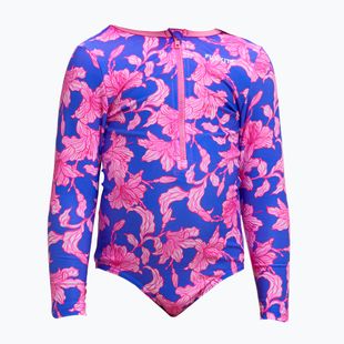 Detské jednodielne plavky Funkita Sun Cover One Piece perfect petal