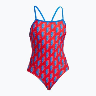 Dámske jednodielne plavky Funkita Single Strap One Piece hot volt