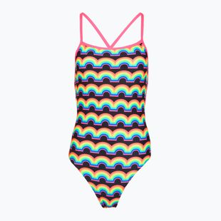 Dámske jednodielne plavky Funkita Strapped In One piece rainbowie