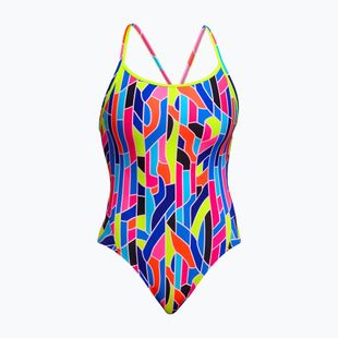 Dámske jednodielne plavky  Funkita Diamond Back One piece fault lines