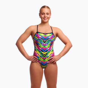 Dámske jednodielne plavky Funkita Single Strap One pieces happy hide