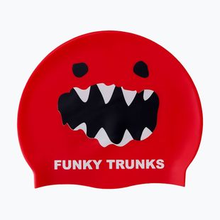 Plavecká čiapka Funky Trunks Silicone red monster