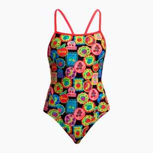 Detské jednodielne plavky Funkita Single Strap One Piece berry good