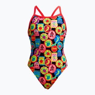 Detské jednodielne plavky Funkita Single Strap One Piece berry good