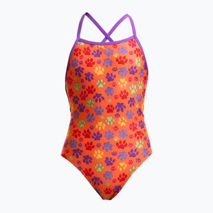 Detské jednodielne plavky Funkita Strapped In One Piece paw paw