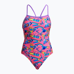 Dámske jednodielne plavky Funkita Single Strap One Piece sweet surfers