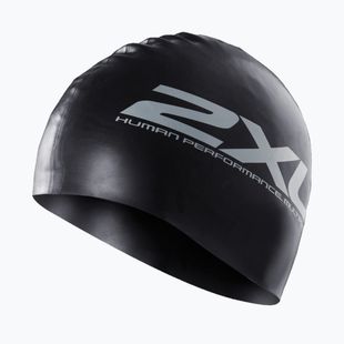 Plávacia čiapka 2XU Silicone black/black