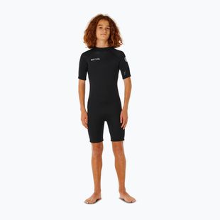 Detský plavecký neoprén Rip Curl Trad 2/2mm Back Zip Springsuit black