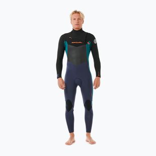 Pánsky plavecký neoprén Rip Curl Dawn Patrol 4/3mm Chest Zip purple night
