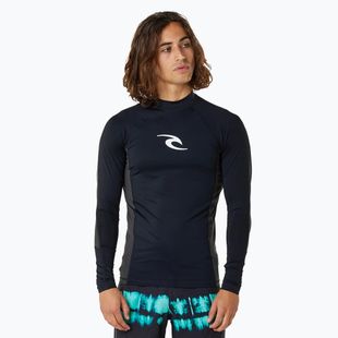 Pánske plavky Rip Curl Waves Upf Perf L/S s dlhým rukávom black