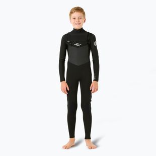 Detský neoprén Rip Curl Dawn Patrol 4/3 mm Chest Zip black