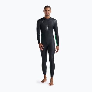 Pánsky triatlonový neoprén 2XU Propel Openwater black/bright green