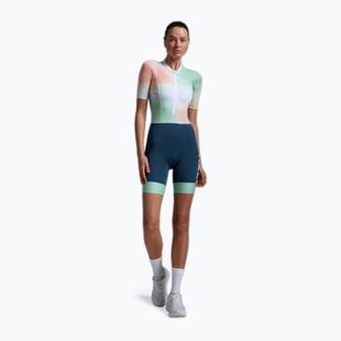 Dámsky triatlonový oblek 2XU Aero Hex Sleeved jelly mint/majol
