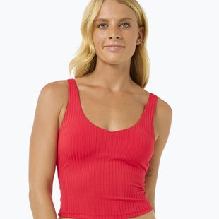 Vrchný diel plaviek Rip Curl Premium Surf Tankini ibištekovo červená
