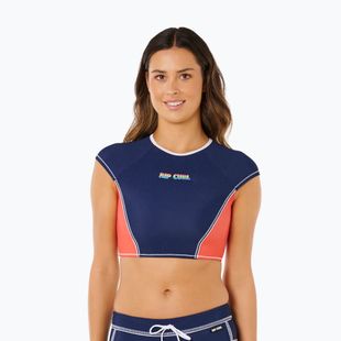 Dámske plavecké tričko Rip Curl Surf Tide Crop Rashvest dark navy