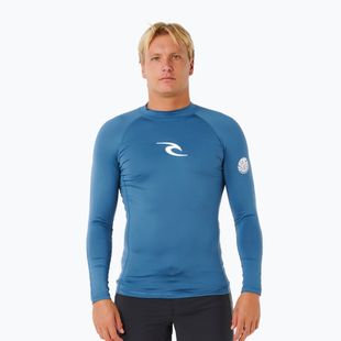 Pánske plavecké tričko s dlhým rukávom Rip Curl Waves Upf Perf bluefin