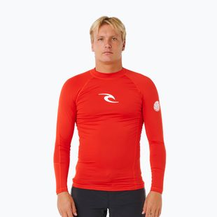 Pánske plavecké tričko s dlhým rukávom Rip Curl Waves Upf Perf lava red