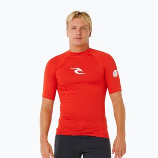Pánske plavecké tričko Rip Curl Waves Upf Perf lava red