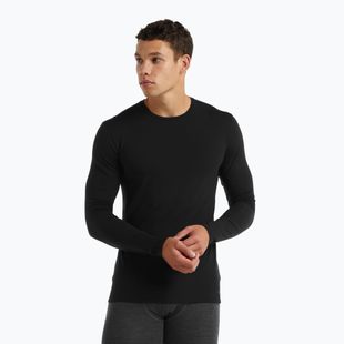 Pánske termo tričko longsleeve icebreaker Merino 150 Anatomica Crewe black