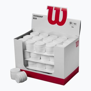 Wilson Pro Overgrip omotávka na tenisové rakety 60 ks biele.