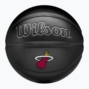 Basketbalová Lopta Wilson NBA Team Premiere Miami Heat black veľkosť 7